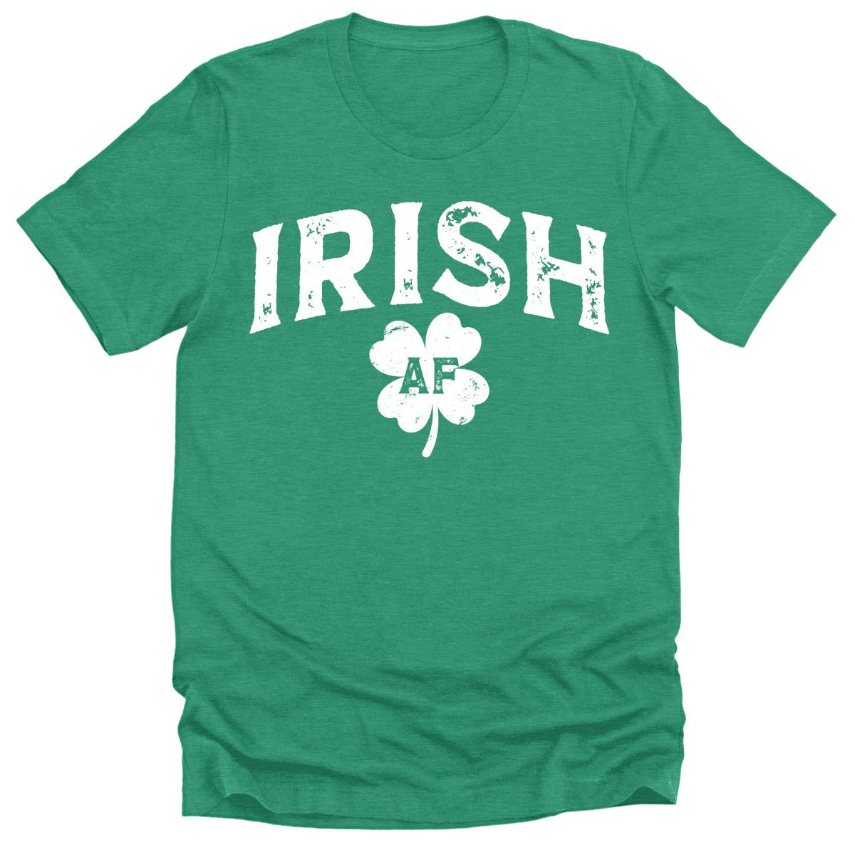 Irish AF Shamrock T Shirt St Patricks Day Shirt Men Funny Graphic Tees