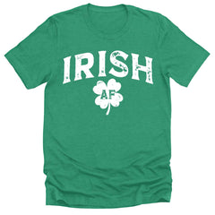 Irish AF Funny Mens St Patricks Day Shamrock T-shirt