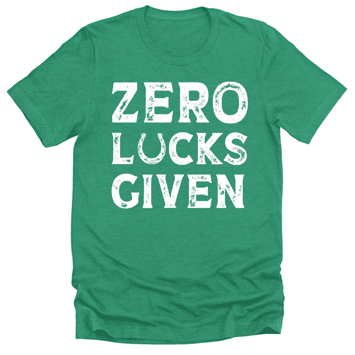 Zero Lucks Given T Shirt St Patricks Day Shirt Mens Funny Graphic Tees