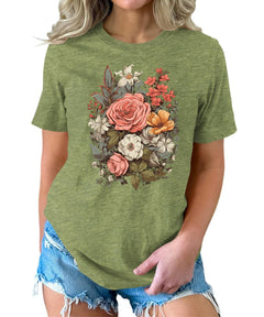 Flowers Graphic Tees for Women