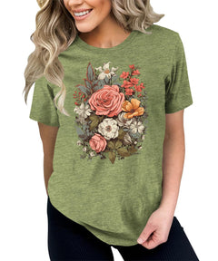 Flowers Graphic Tees for Women