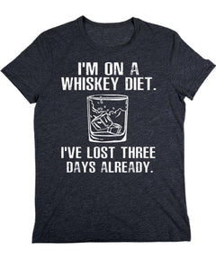 I'm On A Whiskey Diet Mens Graphic Tee