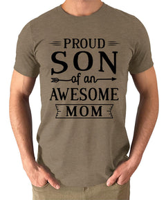 Proud Son Of An Awesome Mom Mens Graphic Tee