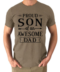 Proud Son Of An Awesome Dad Mens Graphic Tee