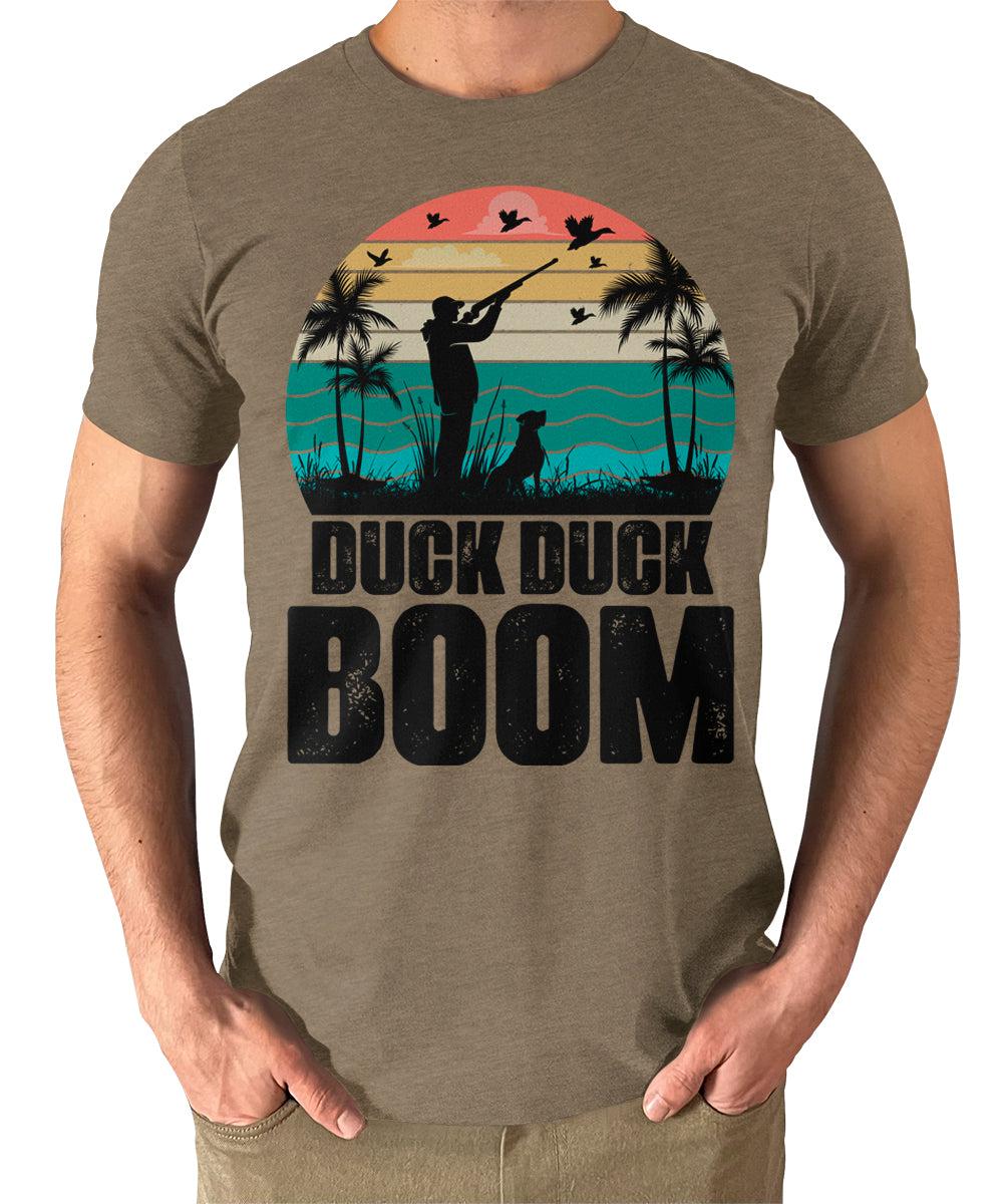 Duck Duck Boom Hunting T-Shirt Mens Graphic Tee