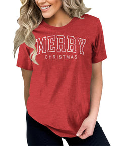 Merry Christmas Shirts For Women's Graphic Tee
