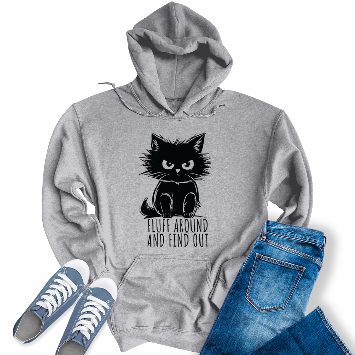 Women's Fluff Around and Find Out Cat Girls Hoodie