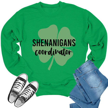 Shenanigans Coordinator St. Patrick's Day Crewneck Sweatshirt