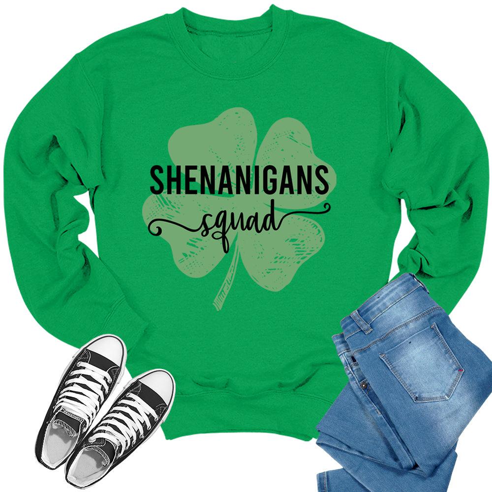 Shenanigans Squad St. Patrick's Day Crewneck Sweatshirt