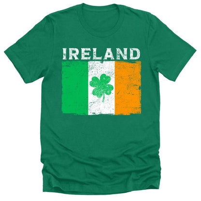 Ireland Irish Flag T Shirt St Patricks Day Shirt Mens Shamrock Graphic Tee