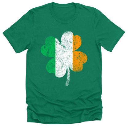 Irish Shamrock Flag T Shirt St Patricks Day Shirt Mens Graphic Tees