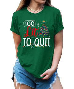 To Lit To Quit Christmas Shirt For Women
