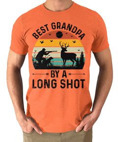 Best Grandpa By a Long Shot Hunting Mens Graphic Tee