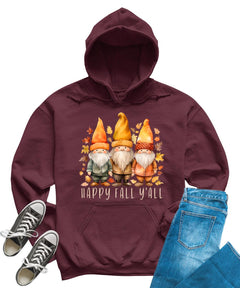 Happy Fall Y'all Autumn Gnomes Women's Hoodie