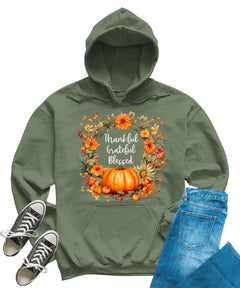 Thankful Grateful Blessed Fall Women's Hoodie
