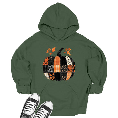 Women's Family Cute Autumn Thankful Fall Thanksgiving Hoodie