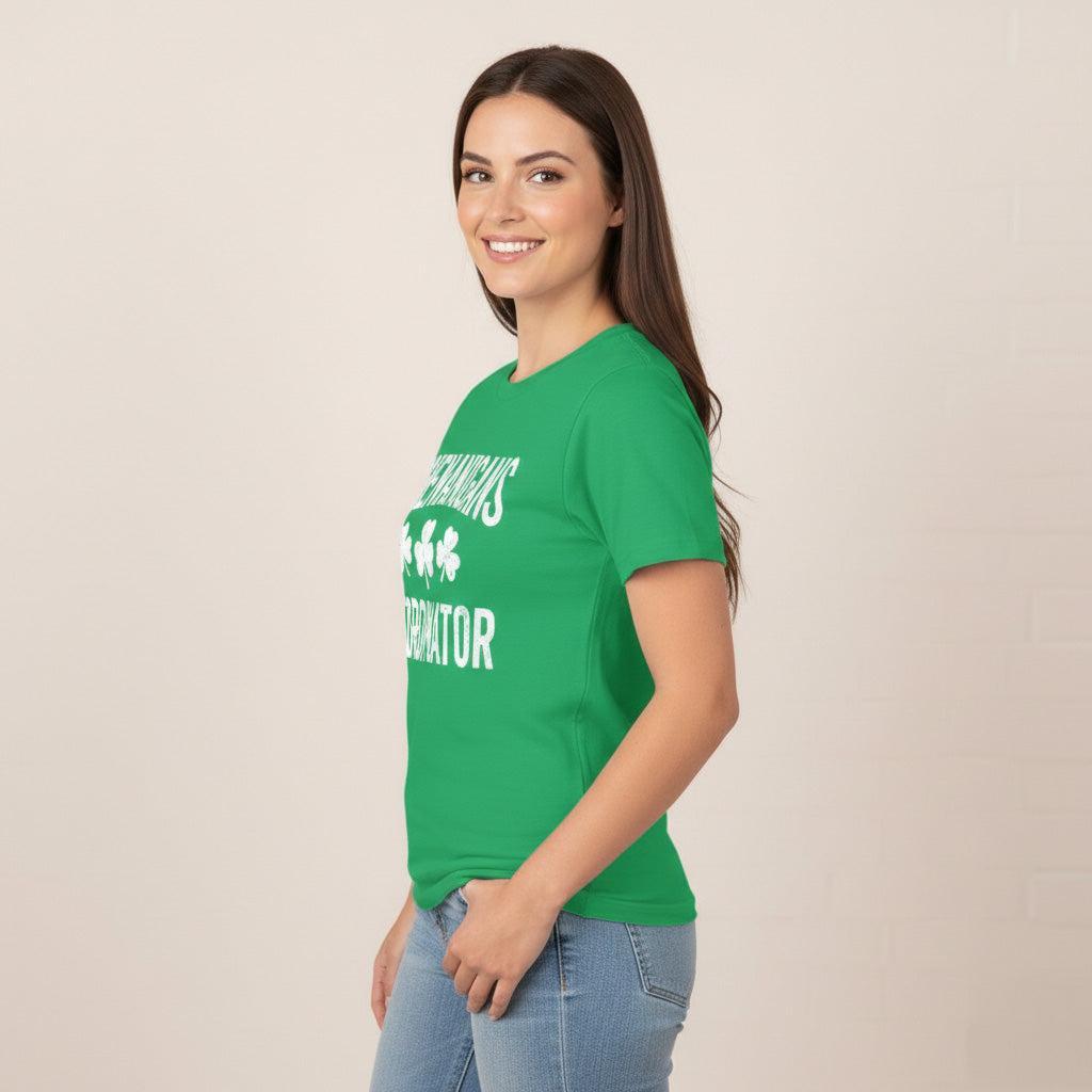 Shenanigans Coordinator St Patricks Day Shirts For Women Cute Irish Graphic Tee Short Sleeve Tops