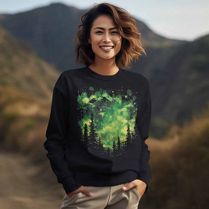 Women's Night Sky St Patrick Crewneck Sweatshirt