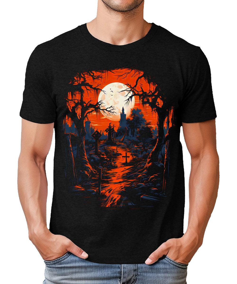 Adult Halloween Shirts for Mencary Horror Tshirts Funny Graphic Tees Short Sleeve Shirt Costume