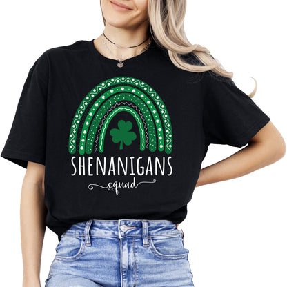 St Patrick's Day Shenanigans Squad Shamrock Irish Green Women's T-Shirt