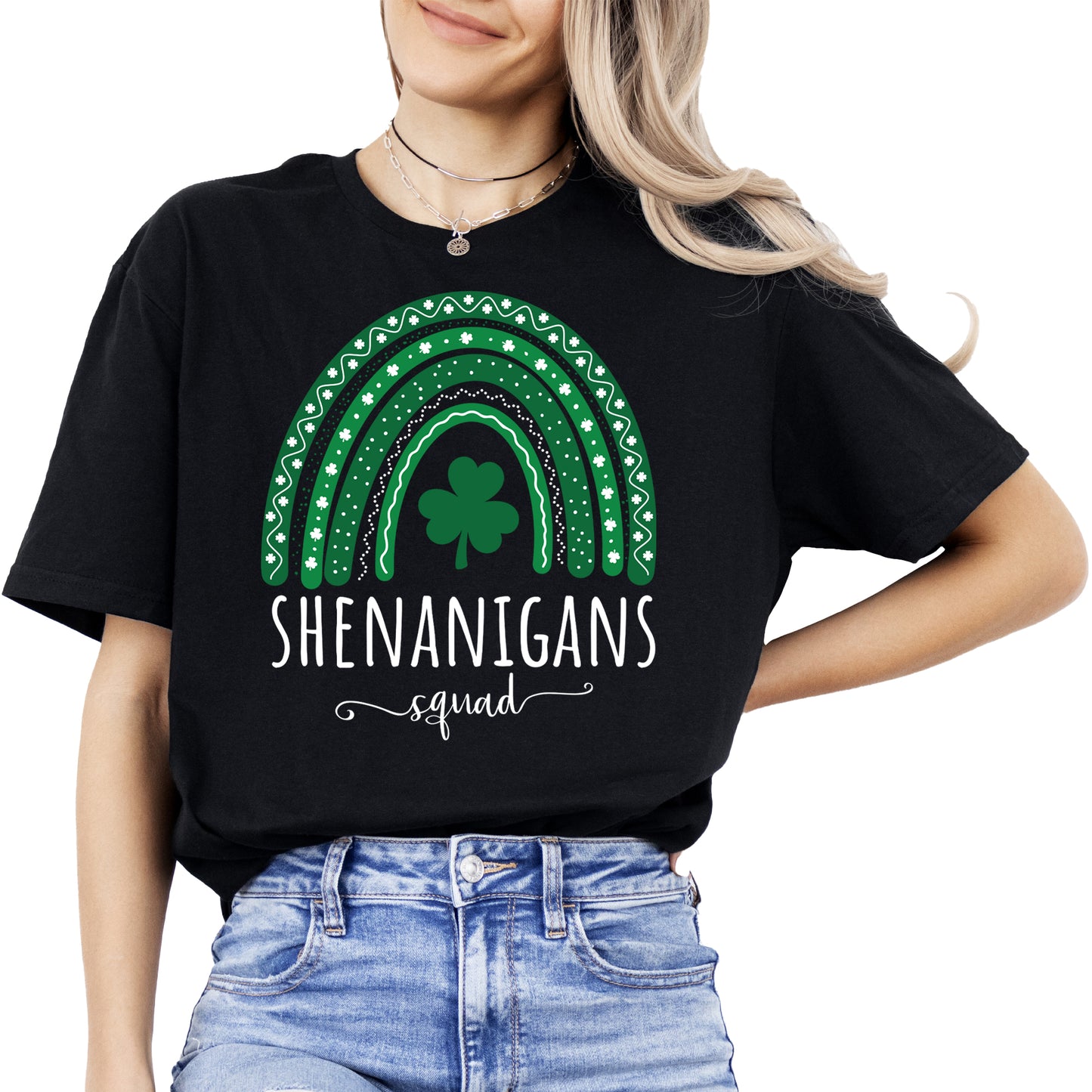 St Patrick's Day Shenanigans Squad Shamrock Irish Green Women's T-Shirt