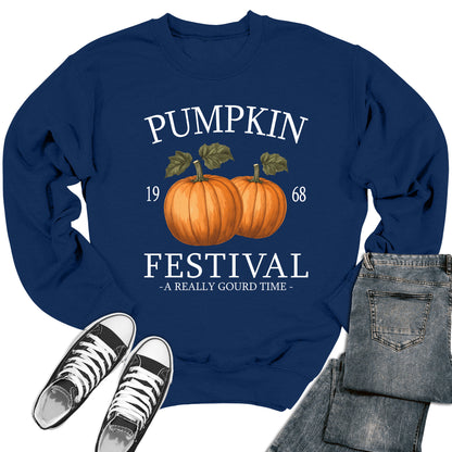 Pumpkin Festival 1968 Thanksgiving Crewneck Sweatshirt