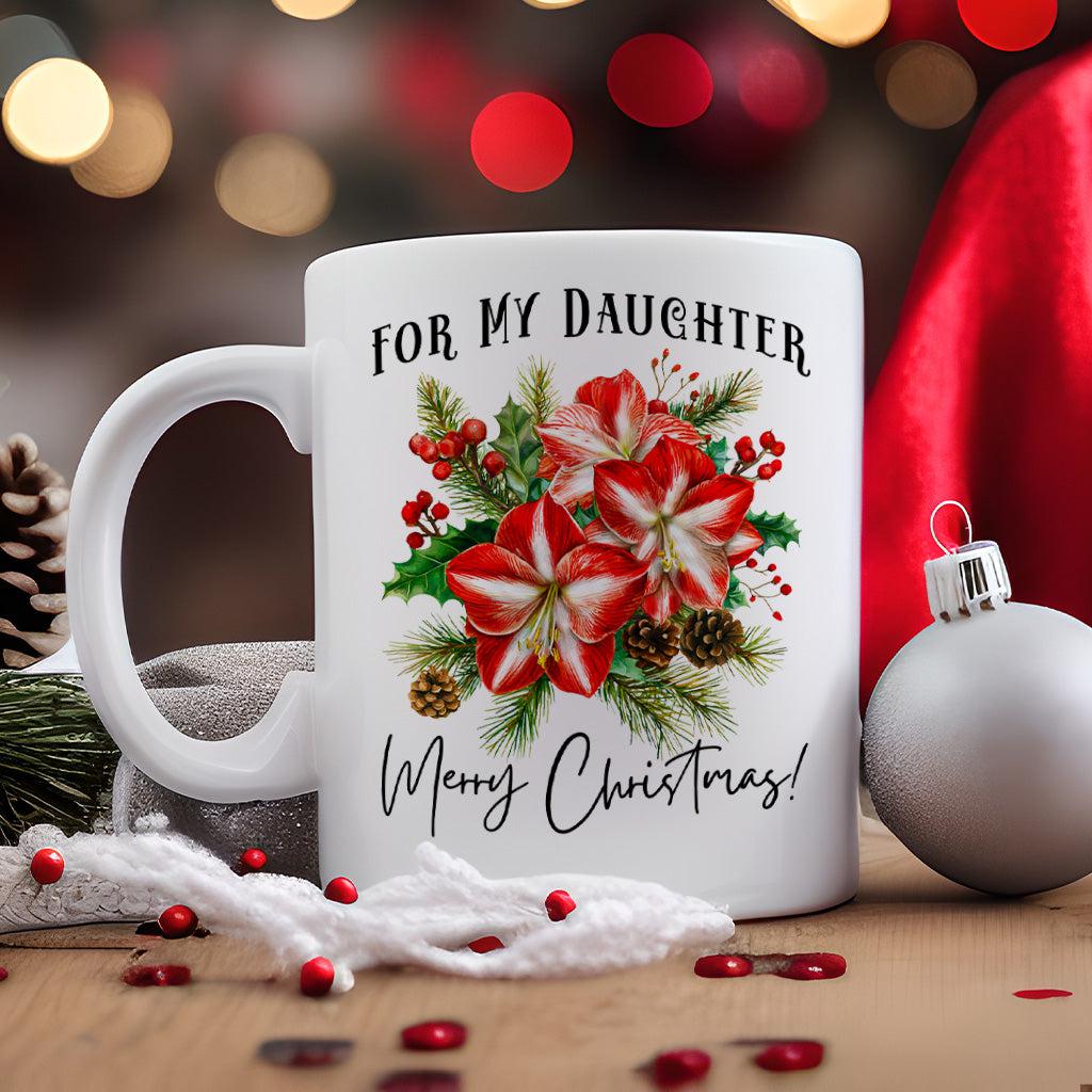 Christmas Gift for Daughter Amaryllis Flower Definition Mug Christmas Gift 2024 11oz Unique Coffee Cup Mug