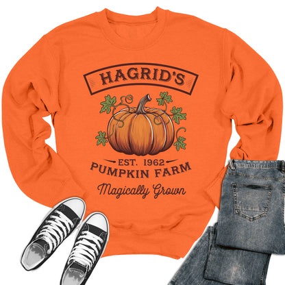 Women's Hagrid's Pumpkin Farm Magically Grown Crewneck Sweatshirt