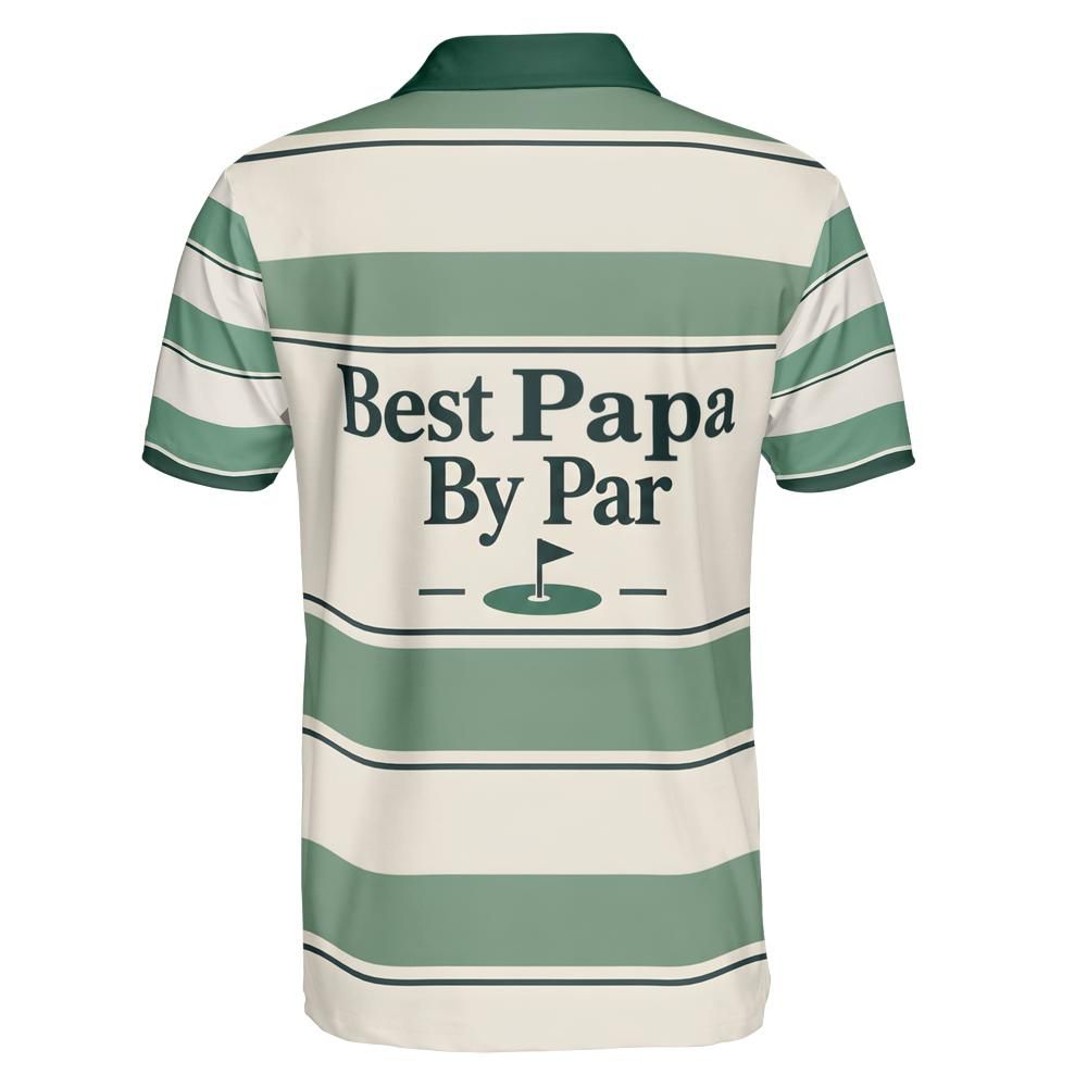Best Papa By Par Golf Polo back