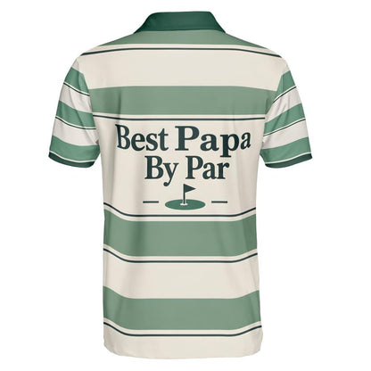 Best Papa By Par Golf Polo back