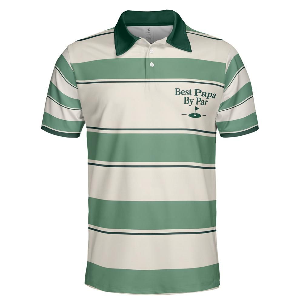 Best Papa By Par Golf Polo front