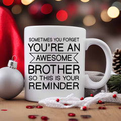 Awesome Brother Gift White 11oz Ceramic Coffee Mug