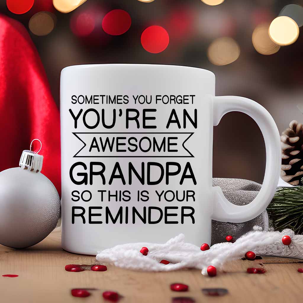 Awesome Grandpa Gift White 11oz Ceramic Coffee Mug