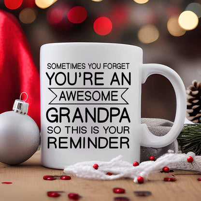 Awesome Grandpa Gift White 11oz Ceramic Coffee Mug