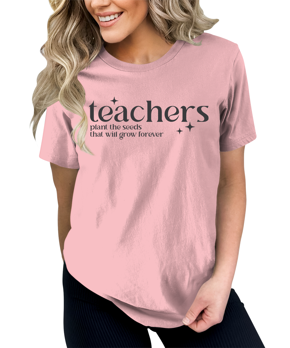 Women's Teachers Plant The Seeds Teaching Graphic Tees