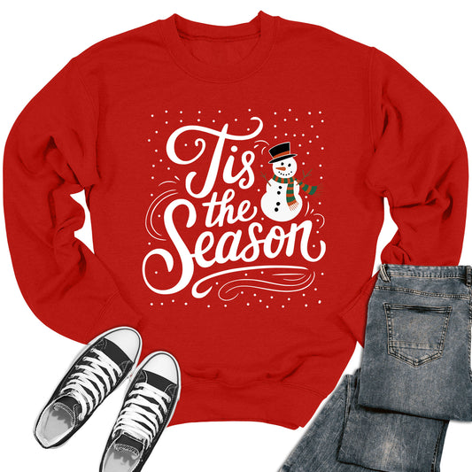 Women's Tis the Season Snowman Crewneck Sweatshirt