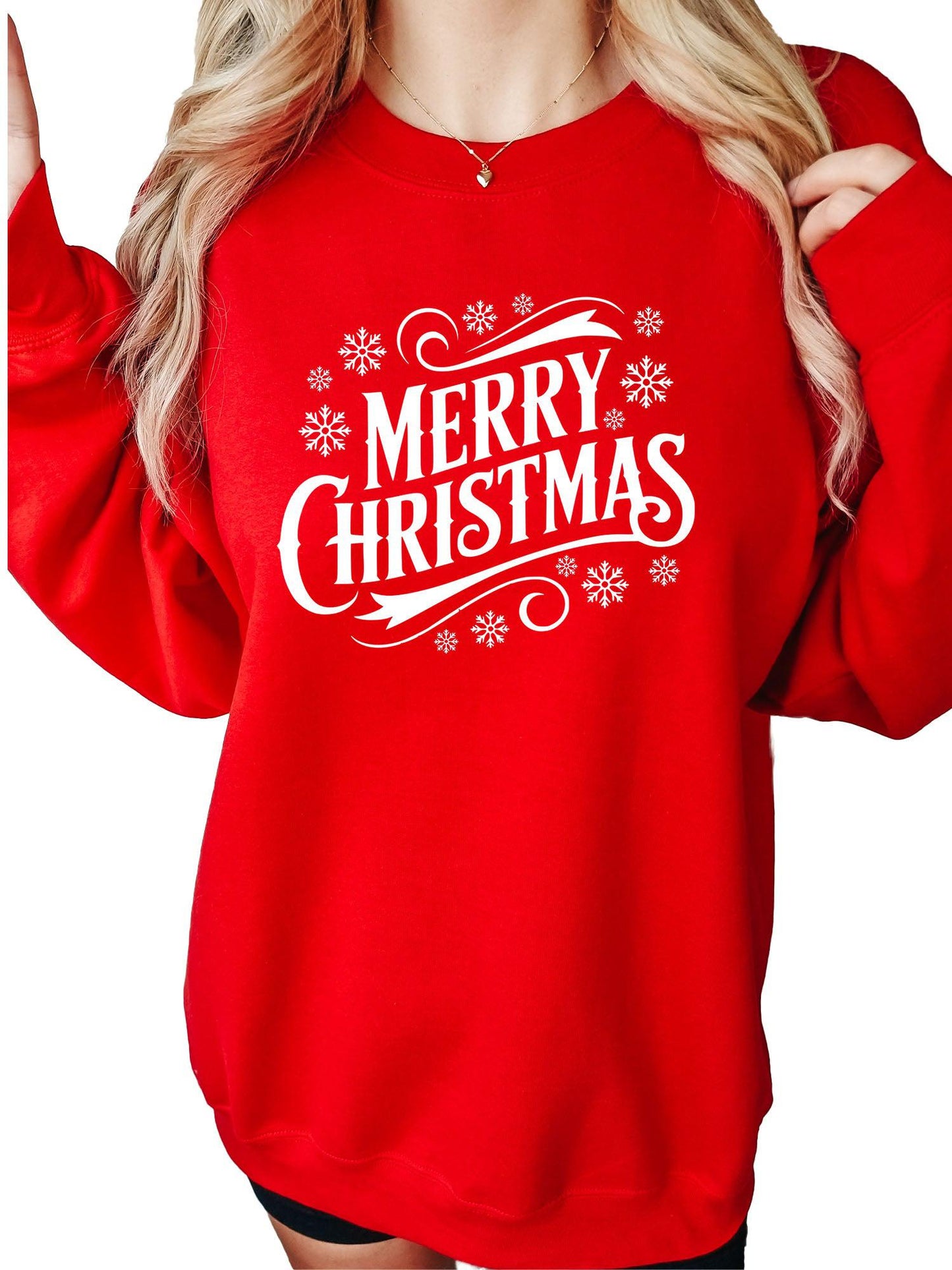 Women's Merry Christmas Crewneck Sweatshirt