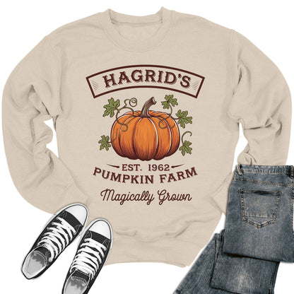 Women's Hagrid's Pumpkin Farm Magically Grown Crewneck Sweatshirt