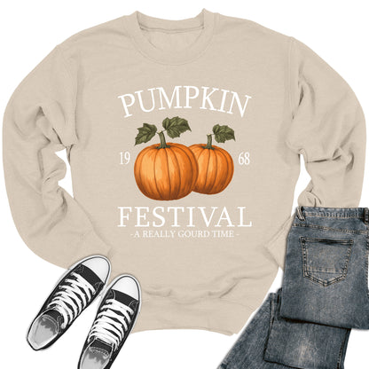 Pumpkin Festival 1968 Thanksgiving Crewneck Sweatshirt