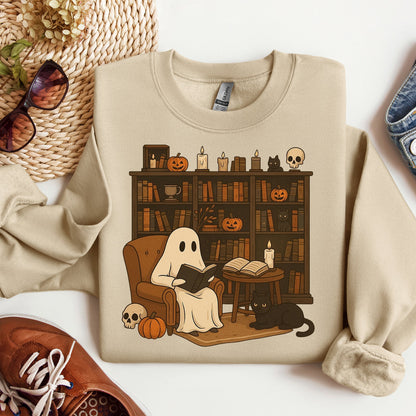 Women's Ghost Book Crewneck Sweatshirt