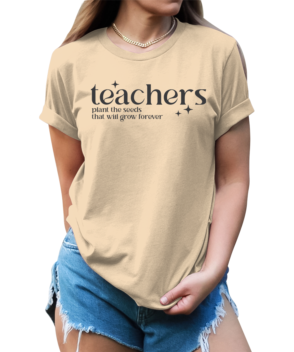 Women's Teachers Plant The Seeds Teaching Graphic Tees