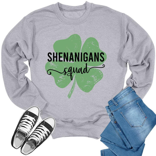 Shenanigans Squad St. Patrick's Day Crewneck Sweatshirt