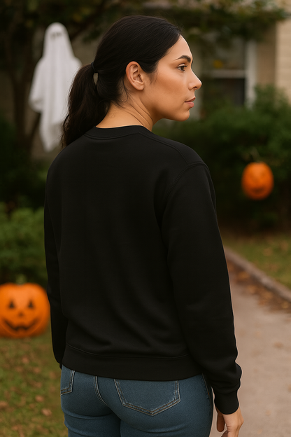 Spooky Season Crewneck Halloween Sweatshirt Womens Long Sleeve Graphic Print Sweater