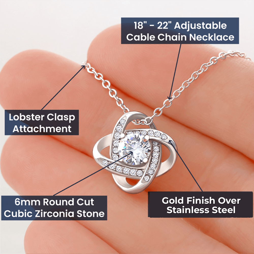 To My Beautiful Girlfriend soulmate necklace - Sizing and details