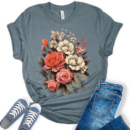 Flower Floral Women's Graphic T-shirt