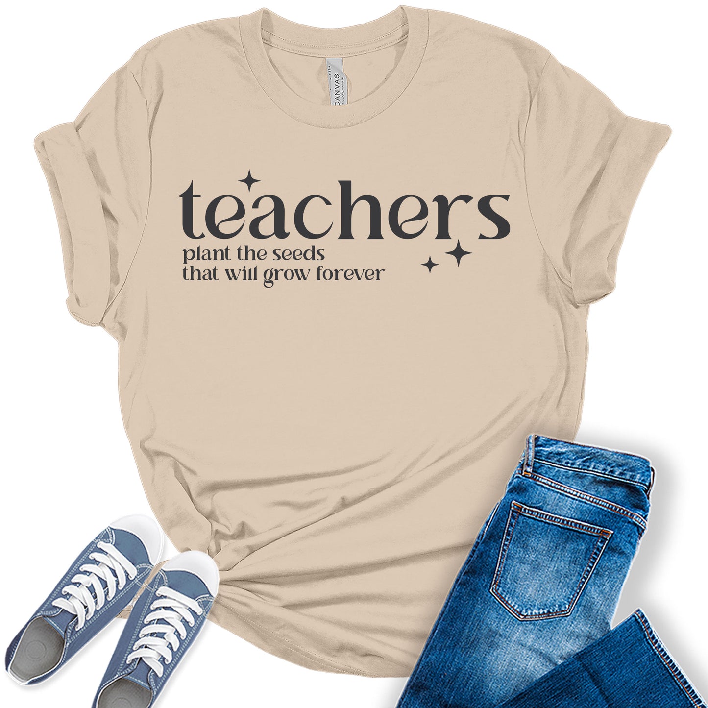 Women's Teachers Plant The Seeds Teaching Graphic Tees