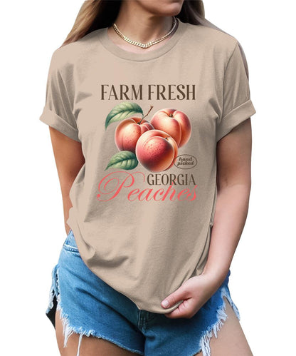 Peaches Shirt Fruit Aesthetic Cute Graphic Tees For Women