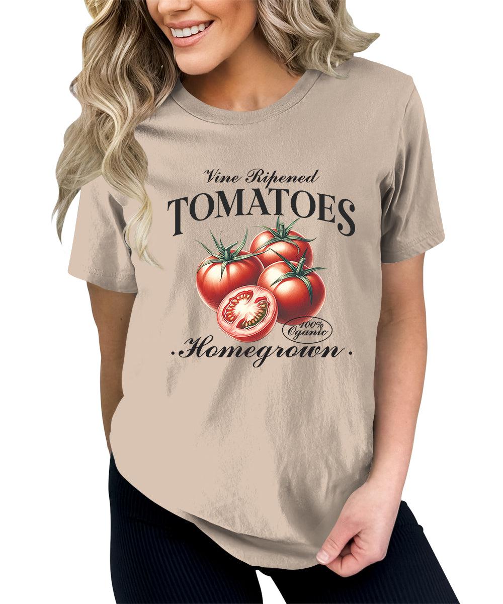 Tomatoes Shirt Fruit Aesthetic Cute Graphic Tees For Women