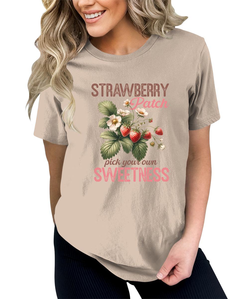 Strawberry Shirt Fruit Aesthetic Cute Graphic Tees For Women