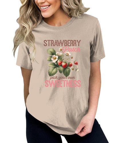 Strawberry Shirt Fruit Aesthetic Cute Graphic Tees For Women